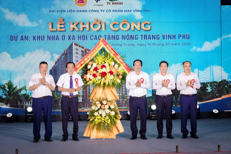 Lễ khởi công Khu Nhà ở xã hội Vĩnh Phú complex phú thọ