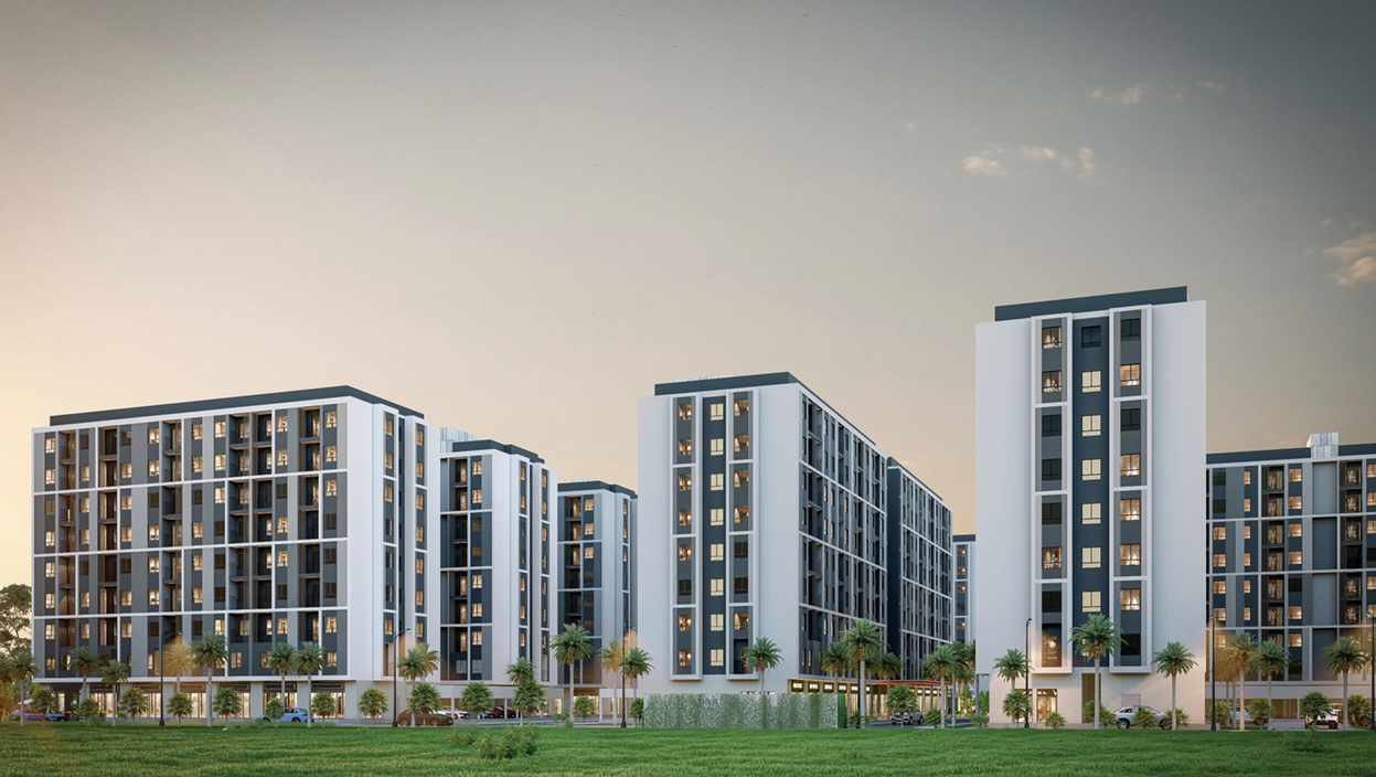 Không gian xanh giữa các khối nhà ở xã hội tại Hải Phòng